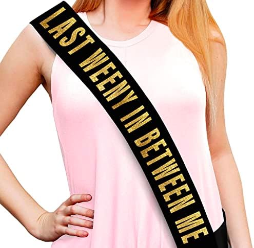Sterling James Co Bachelorette Black Satin Sash