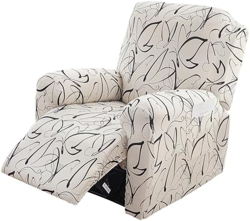 FUANGUI Recliner Chair Cover Set 4 Pieces