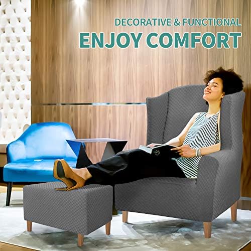 YEMYHOM Ottoman Cover Jacquard Design