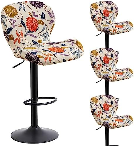 Counter Height Bar Stool Covers 4 Pack for Kitchen and Dining Room