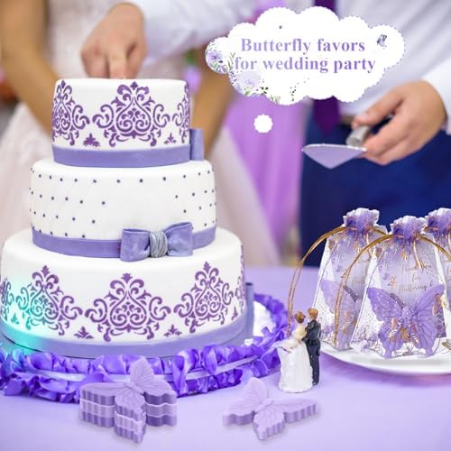 Dunzy 50 Piece Butterfly Baby Shower Favors Set