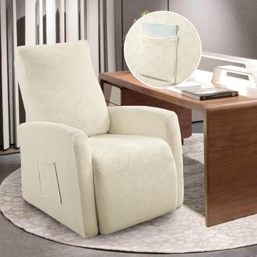 SearchI Recliner Chair Cover 4 Piece Set for Small Recliners