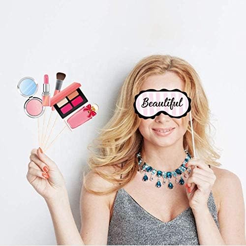 25Pcs Spa Photo Booth Props with Stick