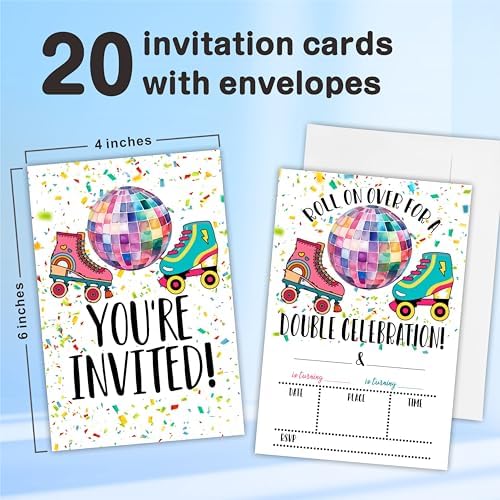 Skate Birthday Party Invitation Cards