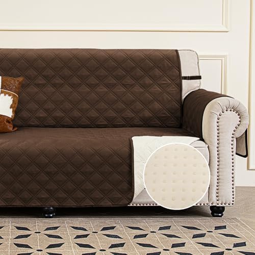 TOMORO Non-Slip Sofa Slipcover with 5 Pockets - Waterproof and Durable