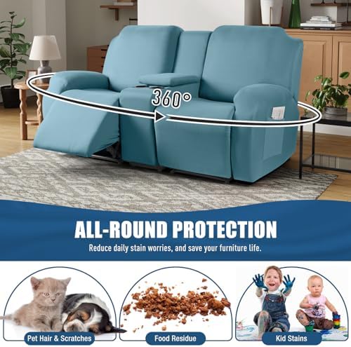 TAOCOCO Reclining Loveseat Slipcover Set