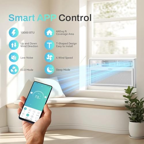 PHILODECO 10000 BTU Inverter Window Air Conditioner