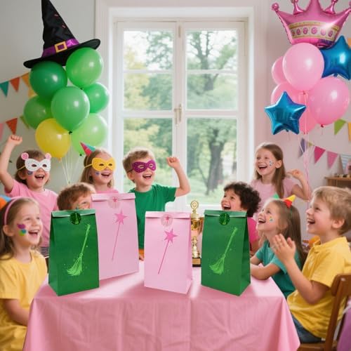 Witch Party Favor Bags with Stickers 30 Pcs Set 1