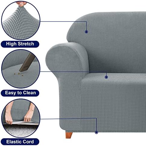 SUBRTEX Stretch Sofa Slipcover 2 Piece 3 Seater Cover