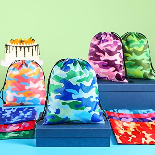 Amylove Camouflage Drawstring Party Bags 24 Pack