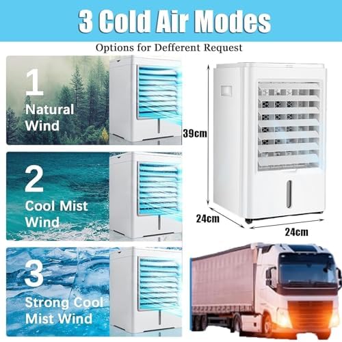 Portable 4-in-1 Air Conditioner with 3 Speeds 4 Modes