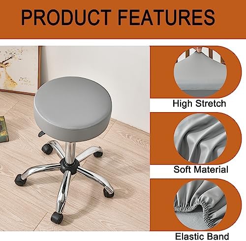 HAOYONG Round Bar Stool Covers Set of 4