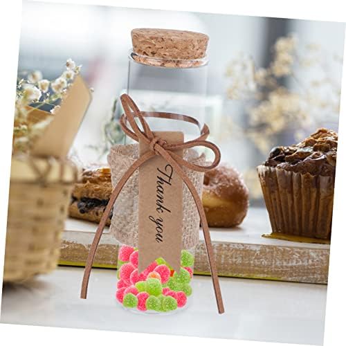 PRETYZOOM 5pc Glass Candy Storage Bottle Set 1