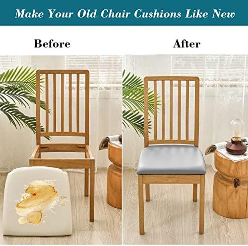HFCNMY Stretch Waterproof Dining Chair Seat Covers Set of 4
