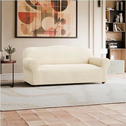Mamma Mia Sofa Slipcover - Stretch Fit - Cream
