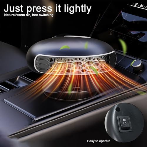 Lovskoo 12V Portable Car Heater with 360 Degree Rotation
