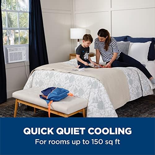 GE 5100 BTU Window AC Unit for Small Rooms Easy Install White