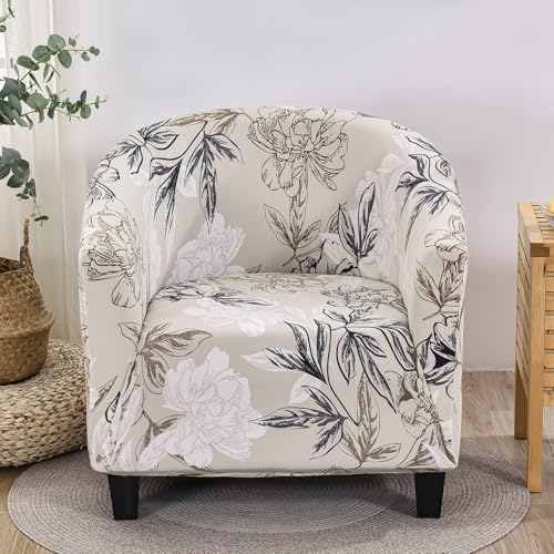 SearchI Flower Pattern Armchair Slipcover