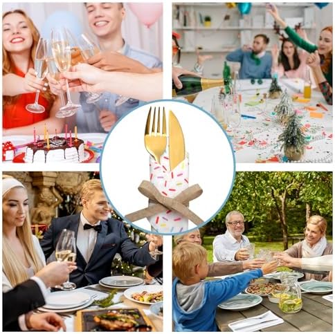 100 Pcs Sprinkles Napkins 2 Ply Disposable for Baby Shower Birthday Party