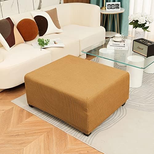 OBCREAT Ottoman Covers with Elastic Bottom