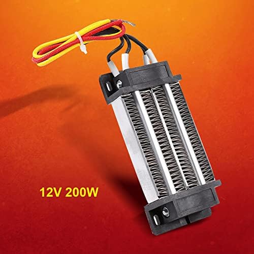 200W DC 12V PTC Ceramic Heater Insulated Thermostatic
