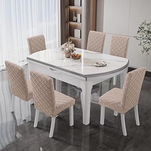 BOGUANG Dining Chair Covers Set of 6 Removable Washable