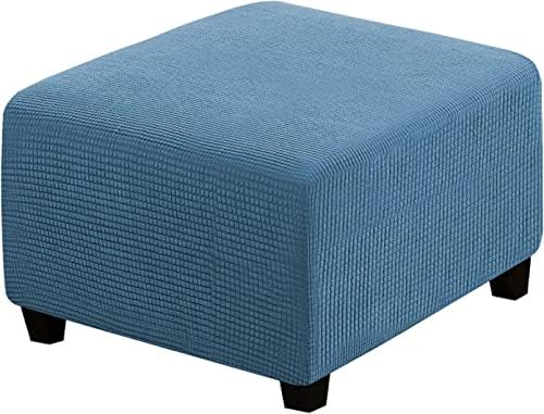 ADPON Square Ottoman Cover Dusty Blue X-Large