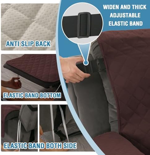 HVERSAILTEX Waterproof Recliner Cover with Storage Pockets