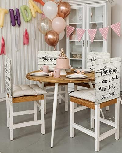 LiDU Farmhouse Butterfly Chair Covers Set of 4