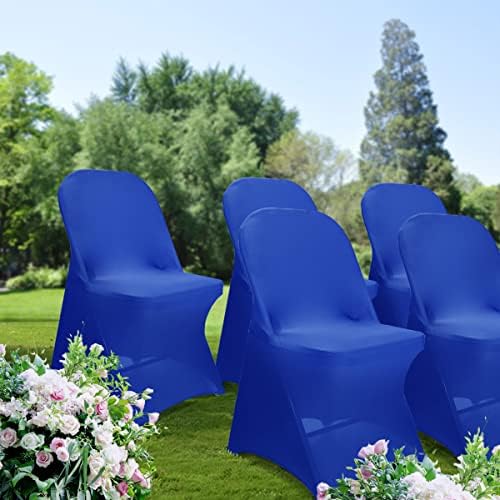 Babenest Spandex Chair Covers 10PCS Universal Fit Royal Blue