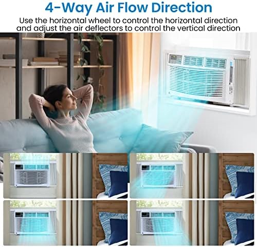 8000 BTU Window Air Conditioner for 350 Sq Ft Room
