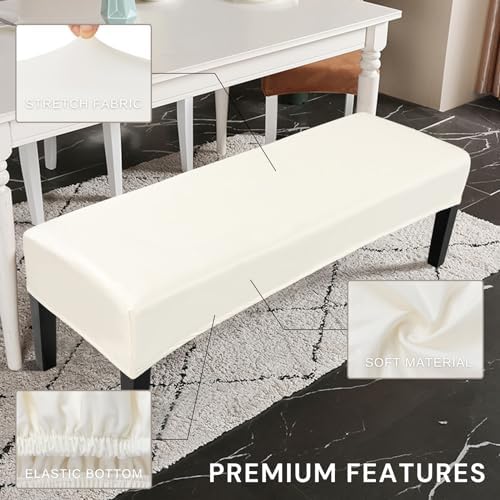 SearchI Waterproof Dining Bench Cover with Drawstrings