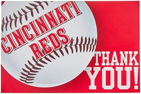 Cincinnati Reds Invitation Thank You Card Set - 388 x 563