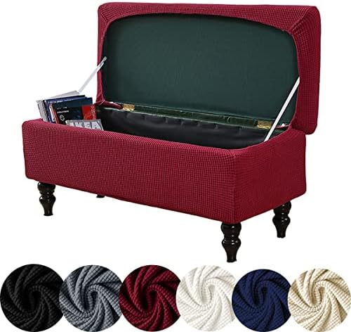 HFCNMY Rectangle Storage Bench Cover - Red Small