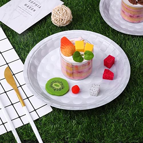 Durony 48 Pack Golf Dessert Plates for Golf Themed Parties