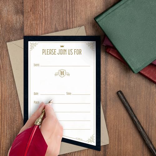 CONQUEST Harry Potter House Banners Themed Invitation Set