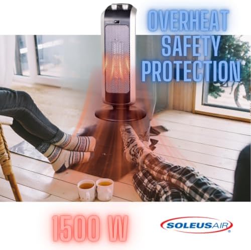 Soleus Air Heater with 2 Heat Settings and Timer
