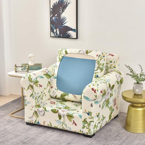 FUANGUI 2 Piece Stretch Armchair Covers with Cushion