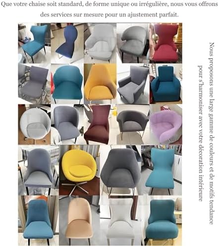 Custom Stretch Dining Chair Cover Set of 2 for Modern Kitchen