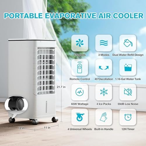 Flowbreeze 3-in-1 Portable Air Cooler with Remote