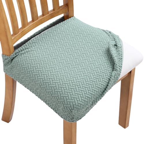 Stretch Waterproof Chair Seat Covers 4PCS for Dining Room and Bedroom