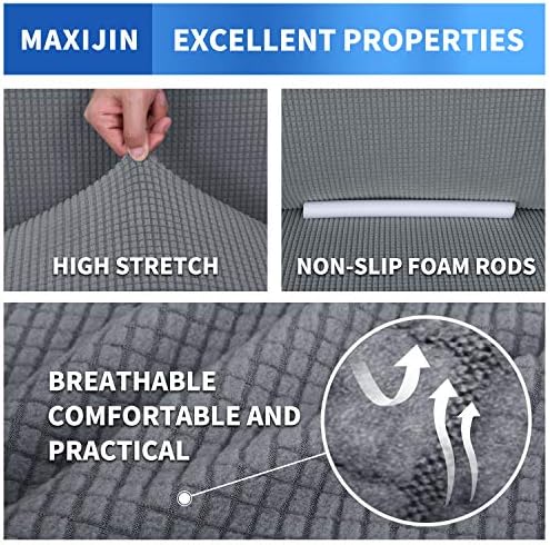 MAXIJIN Super Stretch Couch Cover for 3 Cushion Couch 1