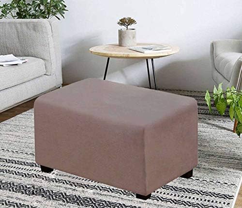 Waterproof Velvet Ottoman Cover for Folding Stool - Brown