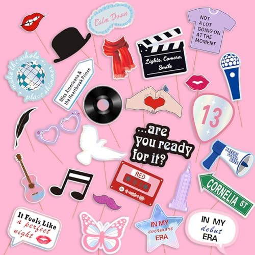 31pcs Era Party Photo Booth Props Kit