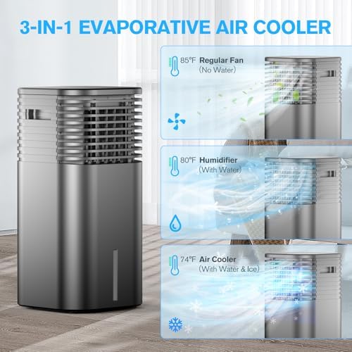 24 Inch Windowless Portable AC Unit with 15H Timer and 120 Oscillation