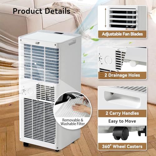 Breezestival 10000BTU Portable AC Unit with WiFi Control