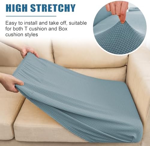 Water Repellent Sofa Seat Slipcovers Stretch Cushion Covers for Furniture Protectors