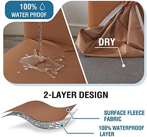 HVERSAILTEX Waterproof Dining Chair Covers Set of 4