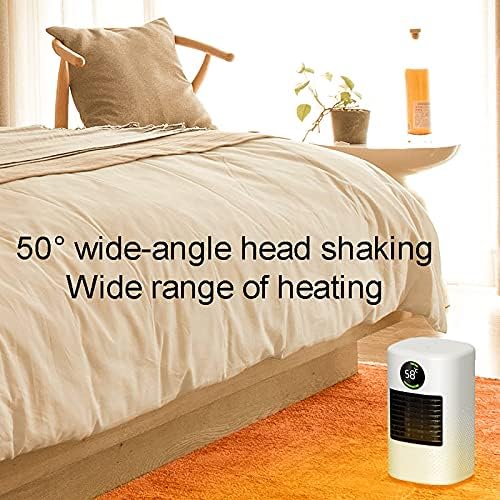 EXCEI Ceramic Electric Fan Heater with 3 Heat Settings