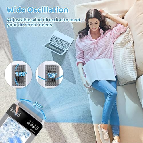 3-in-1 Windowless Portable Air Conditioner with Humidifier and Remote Control